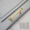 Manija de Aleación de Aluminio Color Cobre Puerta de Armario Moderna Simple Minimalista Cajón Puerta de Gabinete Manija Pequeña Dorada Agujero Único