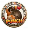 Moneda Conmemorativa de Acrílico Plano Momkey2D Ilove Punchprote Protect Punch Transfronteriza