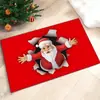Tapete de chão de diatomita de Natal transfronteiriço para uso doméstico na sala de estar e no quarto, cria uma atmosfera festiva, antiderrapante e resistente à sujeira
