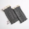 Especial transfronterizo para lana de tejer fábrica pies botas cálidas otoño e invierno calcetines cortos de encaje trenzados de 8 palabras