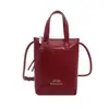 Mini Bolso de Moda Nuevo de Verano 2025 para Mujer, Bolso Cubo de Color Sólido de Moda, Bolso Cruzado para Teléfono Móvil