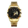 Reloj de Cuarzo Woliushi de Gran Esfera con Calendario, Correa de Acero Resistente al Agua, Reloj de Moda Casual de Negocios para Hombre, Más Vendido Transfronterizo