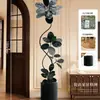 Planta Artificial Verde Black Diamond con un Toque de Lujo para Decoración de Sala de Estar, Planta de Interior Grande en Maceta, Árbol Falso y Planta Artificial