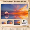 Proyector para el Hogar HD Inteligente Android Mini Portátil WiFi Inalámbrico Duplicación de Pantalla del Teléfono Cine en Casa