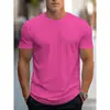 Estoque Adequado de Camisetas Lisas Básicas Tamanho Europeu, Unissex, Sem Estampas, Manga Curta, Dropshipping Transfronteiriço