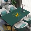 Toalha de Mesa de Couro Impermeável e à Prova de Óleo Anti-Queimadura e Resistente ao Desgaste Doméstica Descartável Base para Mesa de Centro Isolada Estilo Escandinavo