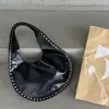 Bolso de Hombro Brillante de Moda, Bolso de Mano de Alto Nivel con Remaches, Bolso Boston Cruzado con Cadena al Hombro para Mujer
