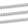 Aço Inoxidável Botão Único Redondo Corrente de Moagem Joia DIY Colar Pulseira Corrente Cubana Versátil Personalizado Mala Roupa Corrente de Moda