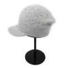 Nueva Gorra de Pico Tejida para Otoño e Invierno, Cálido Sombrero de Lana con Pelo de Conejo para Mujer, Sombrero de Lana con Lentejuelas, Moderno y Versátil, Hace que la Cara Parezca Más Pequeña
