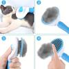 Cepillo para Pelo de Gato, Cepillo para Gato para Muda con Peine de Metal, Cepillo Autolimpiante para Pelo de Mascota con Botón de Liberación - Cepillo de Aseo Deslanador Amigable con la Piel para Gatos de Pelo Corto y Largo