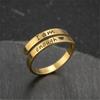 Nuevo anillo de acero inoxidable con apertura retro transfronteriza, joyería de Amazon, soy suficiente anillo al por mayor