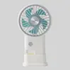 Ventilador Portátil de Moda Transfronterizo con Soporte y Gancho, Mini Ventilador de Mano Recargable por USB