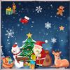 Adesivos de Árvore de Natal Transfronteiriços Decoração de Janela de Vidro de Natal Adesivos Estáticos de Boneco de Neve Adesivos de Decoração de Festa de Natal