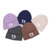[Personalizado] Venta Directa de Fábrica Otoño e Invierno Hilo Cálido Hueco Tejido Gorro Moda Transfronteriza Bordado Letra Gorro para el Frío