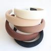 Diadema Maillard Parte Superior Craneal Alta Retro Diadema Prensada Lavar Cara Mechones de Cabello Marrón Esponja Salir Horquilla Combinable Tocado