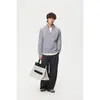 ANSWER ME Suéter Retro de Punto Trenzado para Invierno, Estilo Unisex para Parejas, Top de Punto con Cuello Henley, Prenda Base, M74