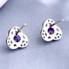 Versión coreana femenina de pendientes de flor de diamante flor S925 plata de ley joyería fabricantes agente mayorista moda moda pendientes