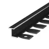 Tira de borde de viga en I de aleación de aluminio Tira de borde flexible tipo espina de pescado de aleación de aluminio Tira de presión del umbral Puerta invisible Suelo curvo