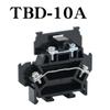 TBD-10A bloco de terminais de fiação combinada de trilho de guia de camada dupla trilho fixo pé quebrado antiderrapante peças de cobre e ferro de fio