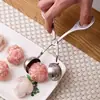 Herramienta para hacer albóndigas de acero inoxidable, molde de cocina para hacer albóndigas, bolas de arroz, bolas de pescado y otras bolas para uso doméstico
