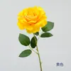 Rosa de Terciopelo Artificial de un Solo Tallo para Decoración del Hogar al por Mayor, Adecuado para Exhibición en Mesa de Café y Mueble de TV, Flores de Seda para Arreglos Florales de Boda