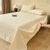 Sábana de cama cepillada, de algodón grueso, 100% algodón puro, adecuada para dormitorios estudiantiles, disponible en tamaños individual y matrimonial, enviada desde Nantong Home Textiles