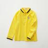 Polo infantil de primavera, camiseta de manga larga para niño, camiseta de otoño con dibujos animados para bebé, camiseta con solapa, top de una pieza en consignación