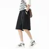Pantalones Cortos de Cinco Puntos Estilo Americano Estilo Hong Kong para Hombre, Estilo Delgado de Verano, Nuevo Modelo 2026, Pantalones Casuales Sueltos de Largo Medio para Adolescentes
