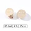 Botões de Pérola Semi-Círculo de Resina 10mm 12mm Botões Cheongsam Dinastia Han Traje Tang Botões de Camisa Fabricante Estoque Pronto Atacado