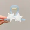 Pinza para el pelo de lazo color gelatina para mujer, pasador elegante y exquisito, pinza de tiburón elegante para recogidos, dulce accesorio para el cabello