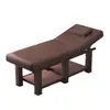Cama de Massagem Dobrável de Medicina Tradicional Chinesa, Cama de Massagem para Casa, Cama de Fisioterapia com Furos, Cama Bordada para Moxabustão e Remoção de Cera de Ouvido, Cama de Beleza para Salão de Beleza