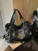 Bolso de mujer nuevo de gran capacidad transfronterizo, bolso tote de PU de color sólido vintage, bolso de hombro moderno, bolso cruzado versátil para el día a día