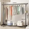Nuevo perchero de pie estilo minimalista, perchero móvil para dormitorio, dormitorio, balcón, tendedero vertical simple al por mayor