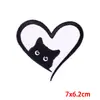 Parches de tela con bordado de animales de dibujos animados, se pueden planchar, ropa para niños, gato lindo, ropa para niños, jeans, nuevo parche