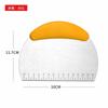 Raspador de harina para repostería, crema y pasteles de acero inoxidable para uso doméstico, con superficie de corte semicircular, en forma de cuchillo y escala, venta al por mayor de fábrica