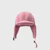 Sombrero Lei Feng con Relleno de Plumas para Dropshipping, Sombrero Aviador Ligero Cálido de Invierno para Proteger los Oídos, Sombrero Unisex para Montañismo Resistente al Viento y la Nieve