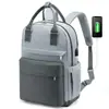 Mochila Casual Transfronteriza para Mujer de Alto Nivel, Alta Capacidad, Almacenamiento Multifuncional, Repelente al Agua, Mochila para Computadora Multiescena