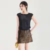 2607309-Top Jacquard de Manga Corta de Alta Calidad Nanyou para Mujer, Diseño Elegante que Adelgaza y Esconde la Figura, Camiseta de Ropa Interior a la Moda