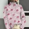 Directo de fábrica temporada otoño e invierno Navidad estampado digital cálidos chalecos de punto grueso para mujer pueden ser al por mayor