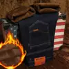 Jeans gruesos con forro polar para hombre de otoño e invierno, venta al por mayor para hombre, pantalones rectos holgados versátiles casuales, pantalones cálidos de algodón para hombre
