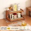Suporte de copo para mesa, conjunto de chá em acrílico multicamadas, suporte para exibição e armazenamento de xícaras de café e copos de água para uso doméstico