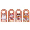 Decoraciones de Manija de Puerta de Dibujos Animados Navideños 2026 Nuevo Modelo de Amazon Papá Noel Muñeco de Nieve Cartel de Madera Navideño Adornos Colgantes Otros