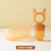 Bolsa de Silicone para Morder Comida de Bebê, Brinquedo de Morder Alimentos Complementares de Frutas e Vegetais para Bebê, Dispositivo de Alimentos Complementares em Formato de Veado Anti-Engasgo