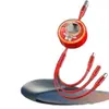 Cable de Datos Carga Rápida Cable de Carga Tres en Uno Adecuado para Apple, Huawei, Android, Astronauta Espacial Cable Retráctil Venta al por Mayor