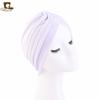 Chapéu Turbante Plissado Elástico Espessado Chapéu Indiano Touca para Quimioterapia Touca para Cuidados com o Cabelo Chapéu Baotou Jdt-16