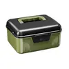 Caja de Almacenamiento para Coche de Gran Capacidad, Organizador Portátil de Plástico para Maletero de Coche al Aire Libre con Tapa