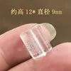 Vidro transparente branco X escritura contas estilo antigo venda a granel Seis caracteres mantra contas redondas contas de barril de vidro pulseira DIY