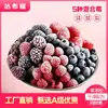 Frutas Vermelhas Mistas Frescas Congeladas Geleia Diária de Frutas Vermelhas Morangos Mirtilos Framboesas Amoras Amoras Amoras Lanche Leve Baixo em Calorias Fruta Congelada Rápido