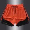 Shorts de malha Shorts esportivos Calças quad masculinas Secagem rápida Respirável Elástico Muscular Fitness Treinamento para cães Corrida Maré