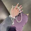 Verano Lujo Ligero Morado Láser Colorido Cuentas Heidi Cadena para Teléfono Móvil Colgante de Muñeca Portátil Anti-pérdida Cadena para Funda de Teléfono Móvil Creativa